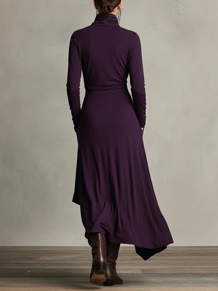 Elise | Women’s Elegant Turtleneck Maxi Dress