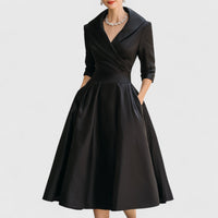 Alice | Women's Elegant Wrap Midi Evening Dress