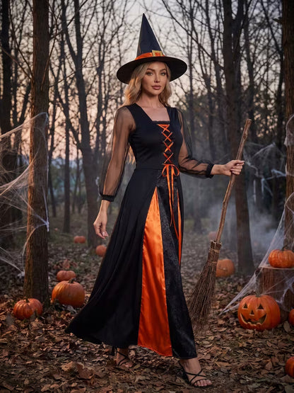 Harriet | Women's Halloween Witch Costume Dress With Hat