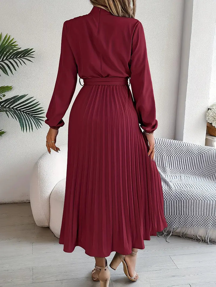 Laura | Women’s Evening Pleated Midi Dress