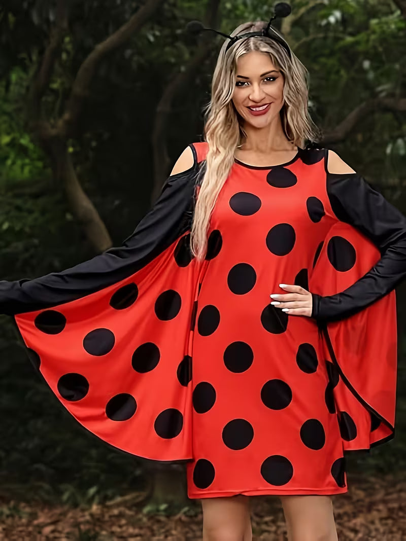 Abigail | Women's Playful Ladybug Halloween Costume Dress