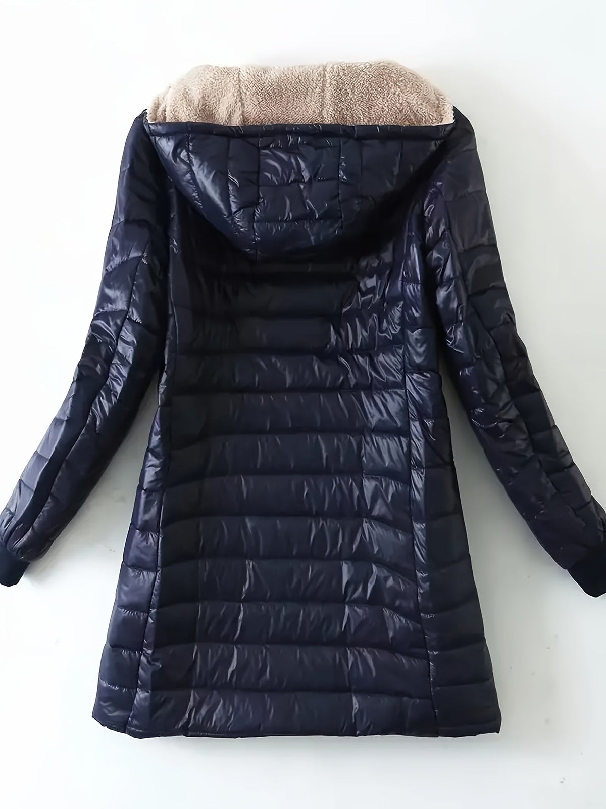 Amber | Women's Fitted Fleece Lined Hooded Winter Puffer Jacket