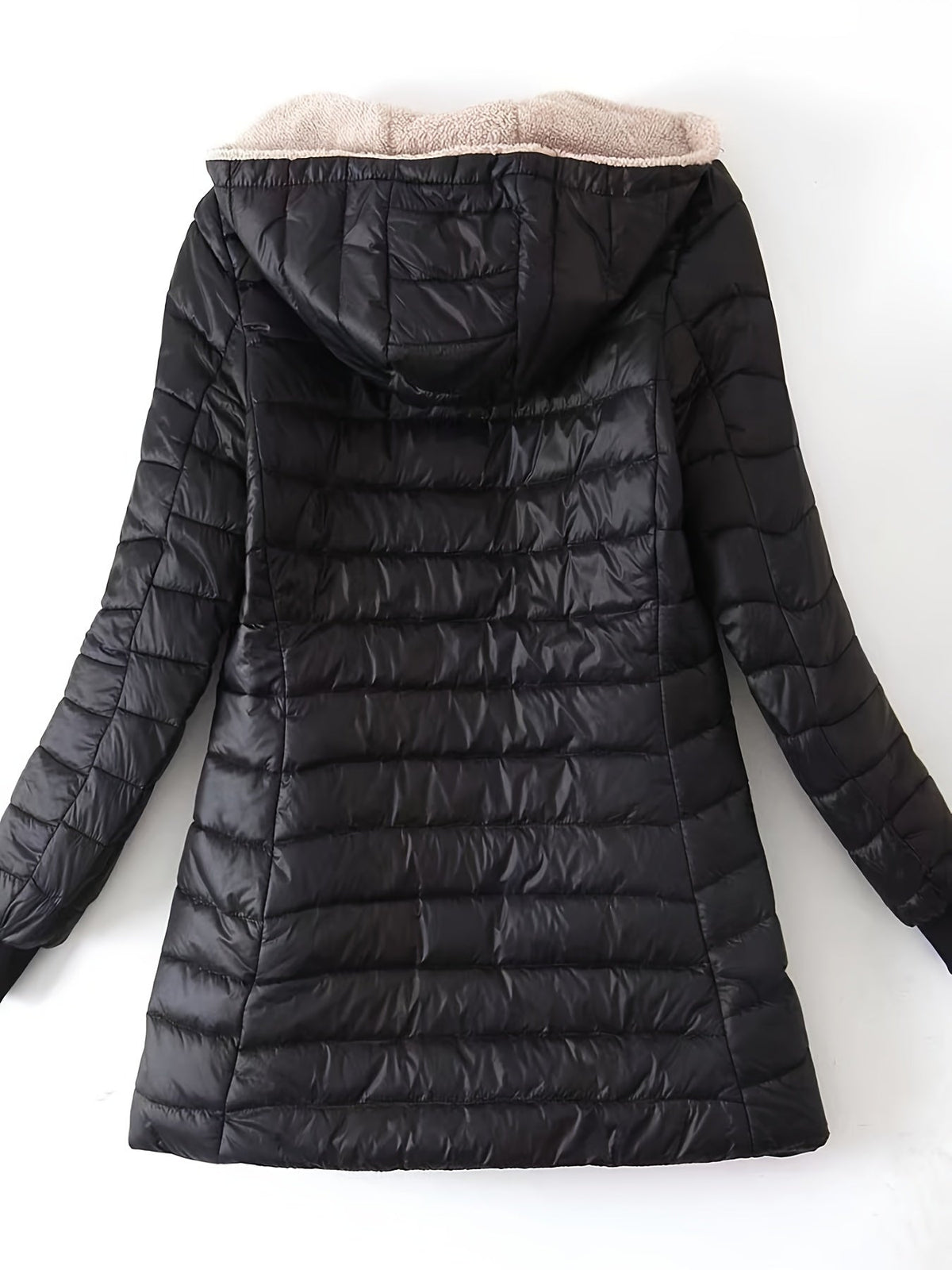 Amber | Women's Fitted Fleece Lined Hooded Winter Puffer Jacket