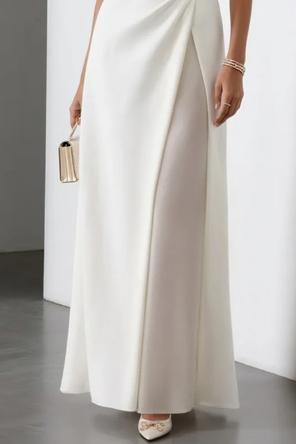 Amber | Women's Sleeveless Formal Side Slit Evening Dress