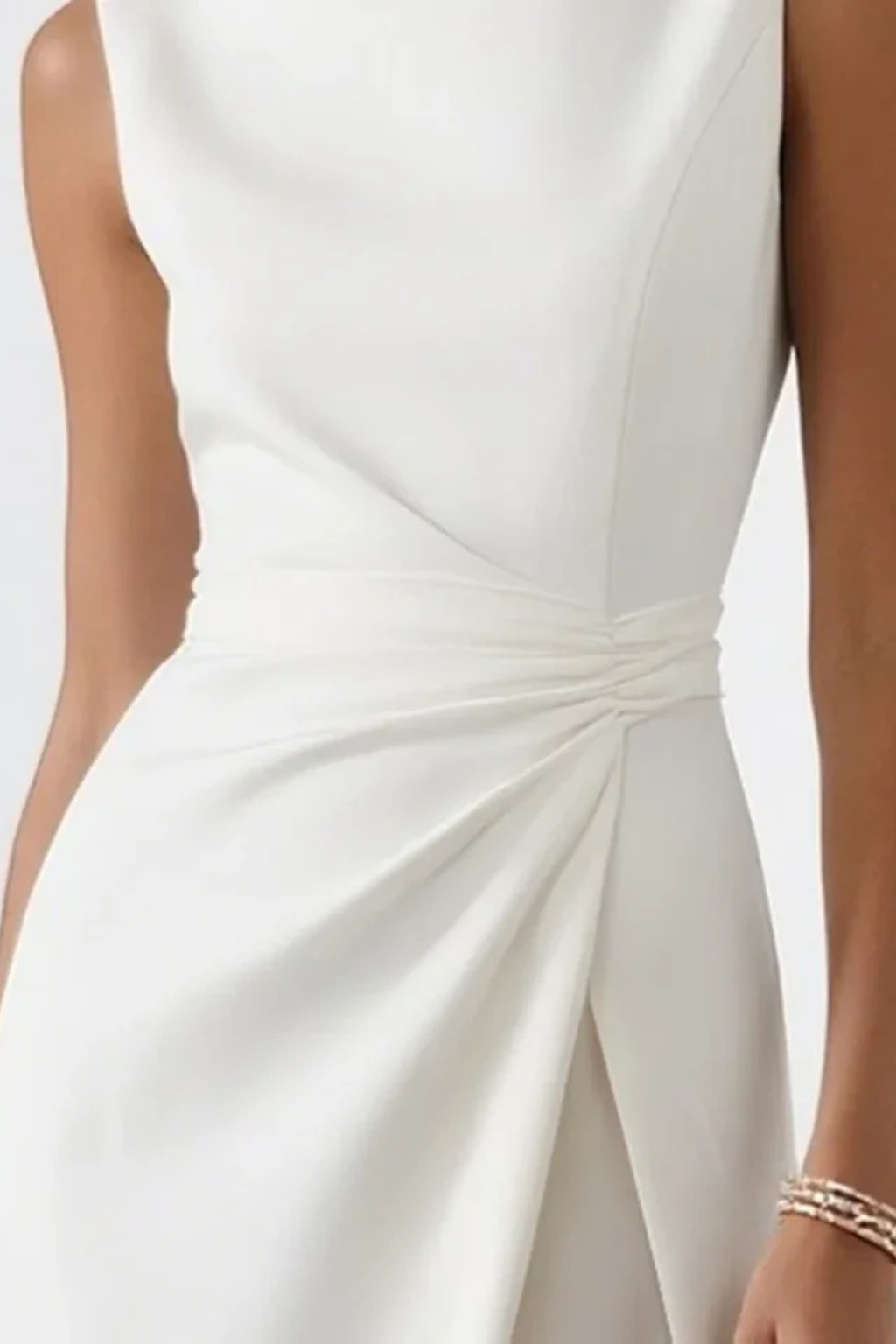 Amber | Women's Sleeveless Formal Side Slit Evening Dress