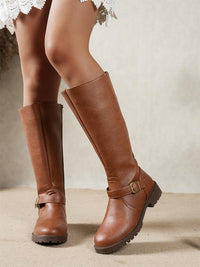 Anna | Women's Classic Knee High Structured Sole Boots