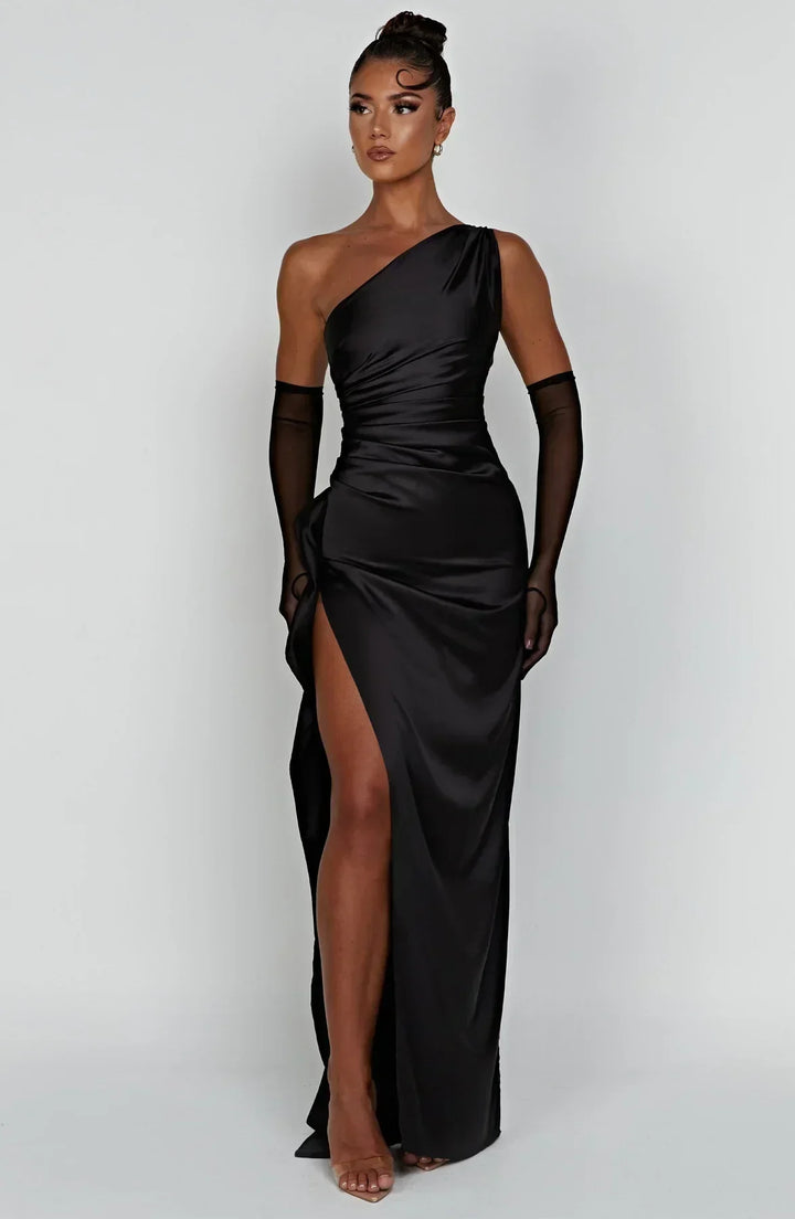 Genevieve | Women's One-Shoulder Maxi Evening Dress