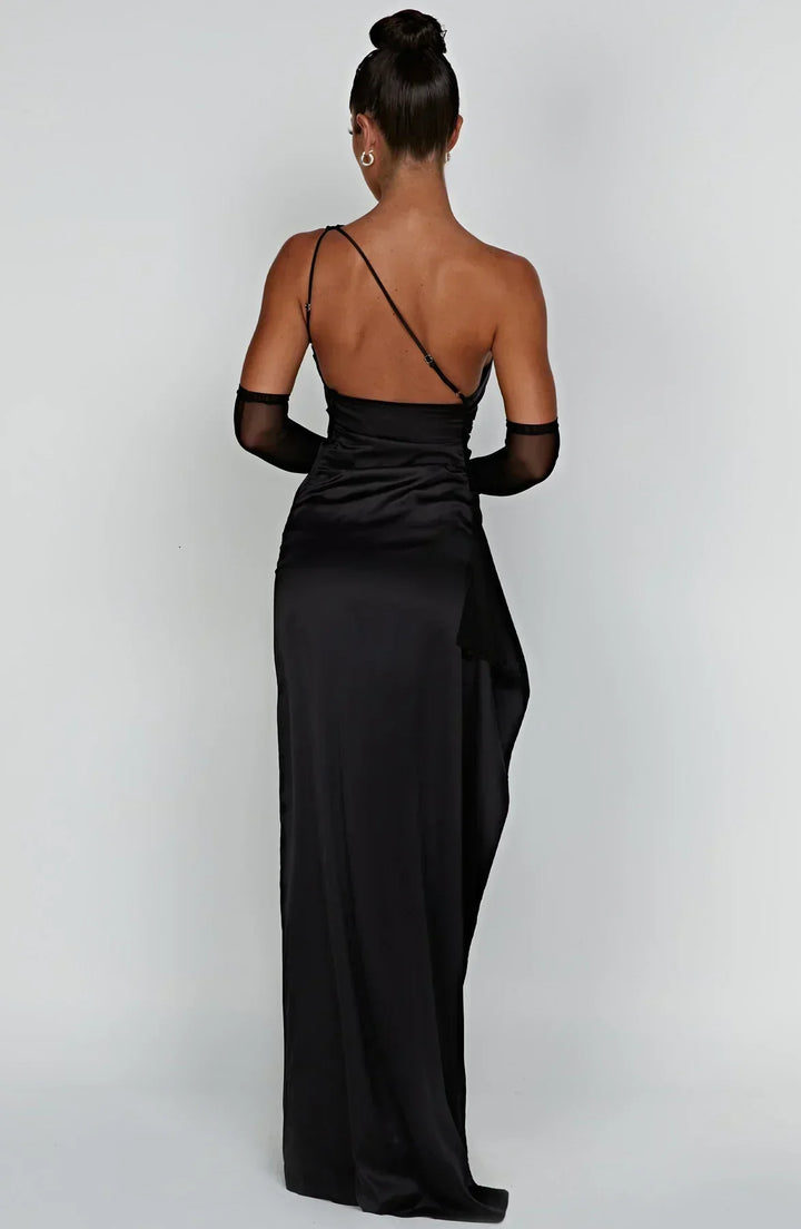 Genevieve | Women's One-Shoulder Maxi Evening Dress