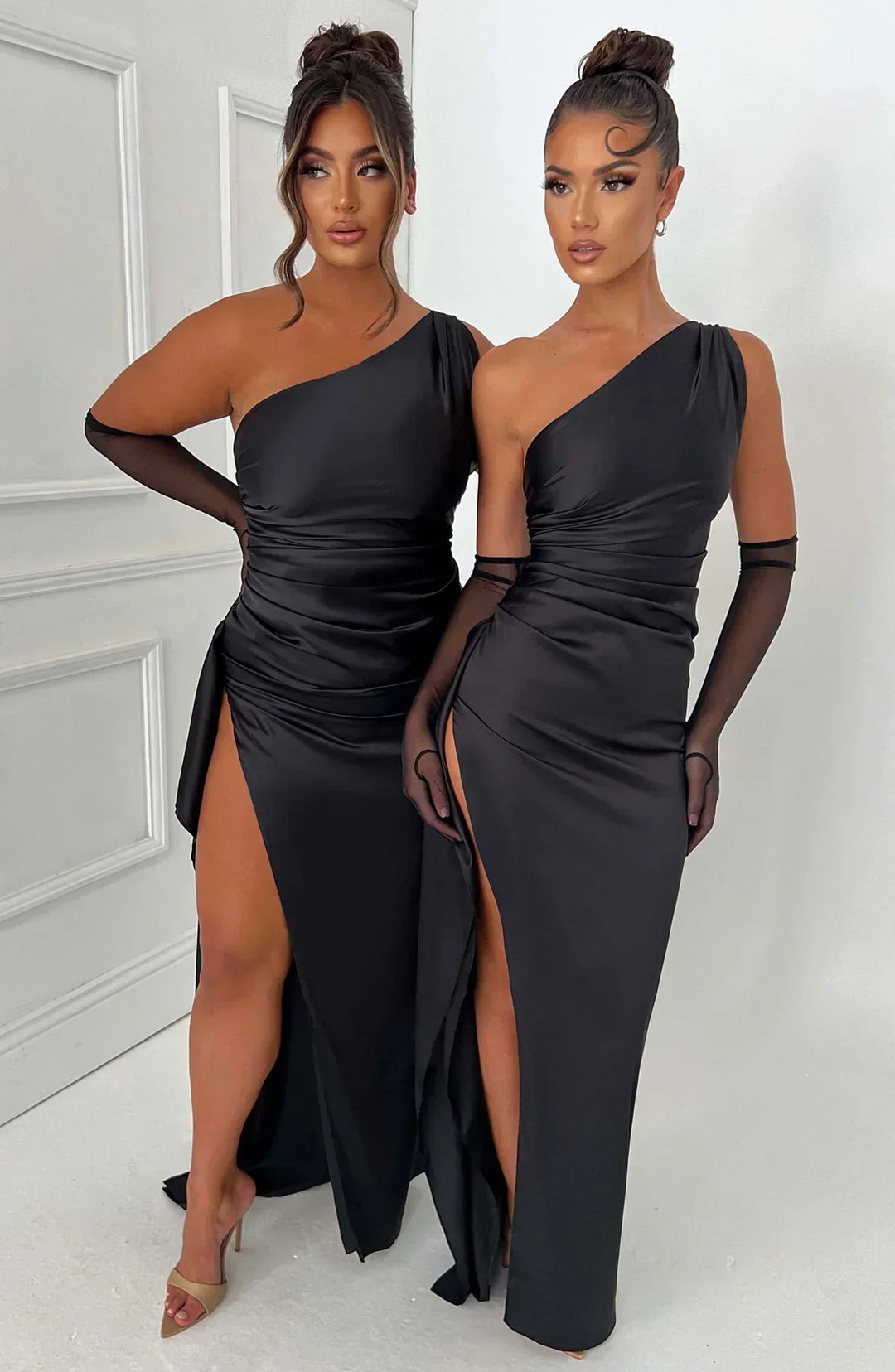 Genevieve | Women's One-Shoulder Maxi Evening Dress