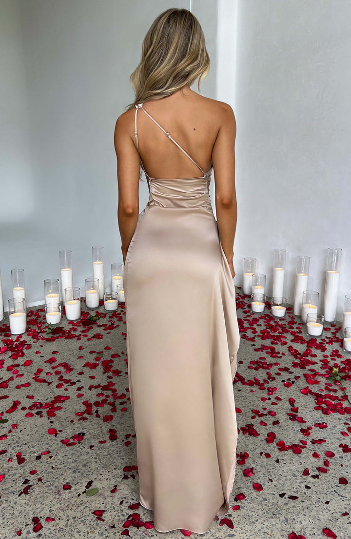Genevieve | Women's One-Shoulder Maxi Evening Dress