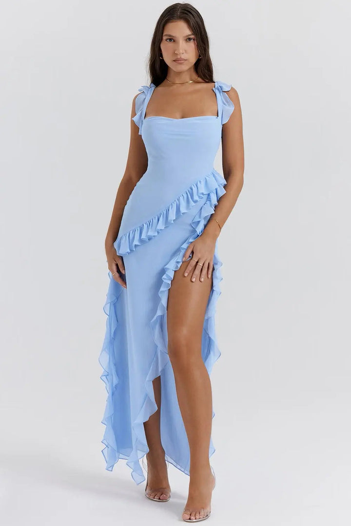 Emily | Women's Ruffled Maxi Evening Dress
