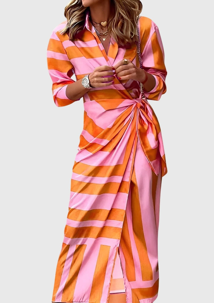 Irsa | Women's Elegant Wrap Maxi Dress