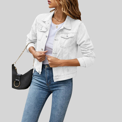 Gabrielle | Women's Casual Denim Jacket with Pockets