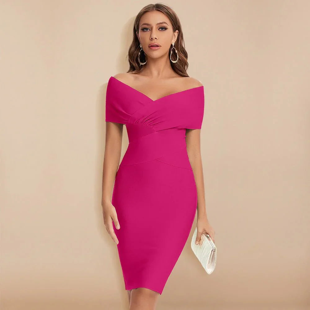 Emily | Women's Elegant Off-Shoulder Evening Dress