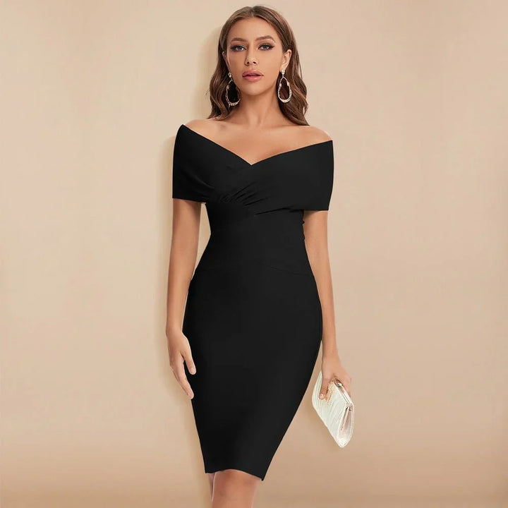 Emily | Women's Elegant Off-Shoulder Evening Dress