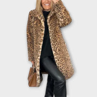 Matilda | Women's Winter Leopard Print Faux Fur Coat