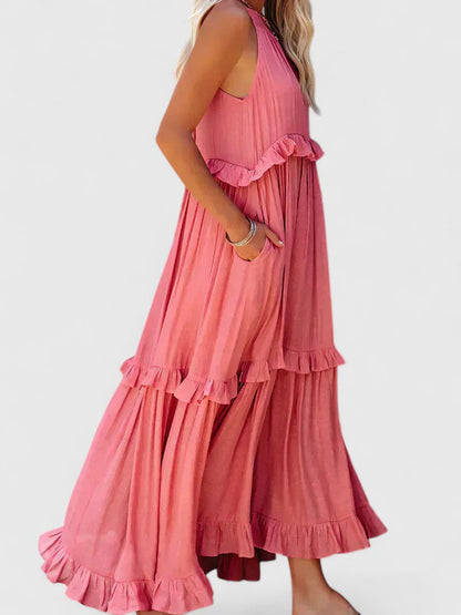 Olivia | Women's Elegant Draped Maxi Dress