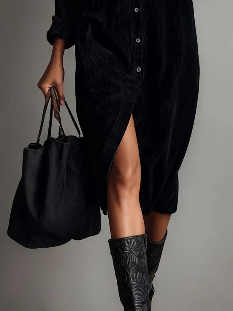 Samira | Women's Casual Button-Up Midi Dress