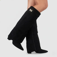 Marley | Women's Elegant Knee High Suede Boots
