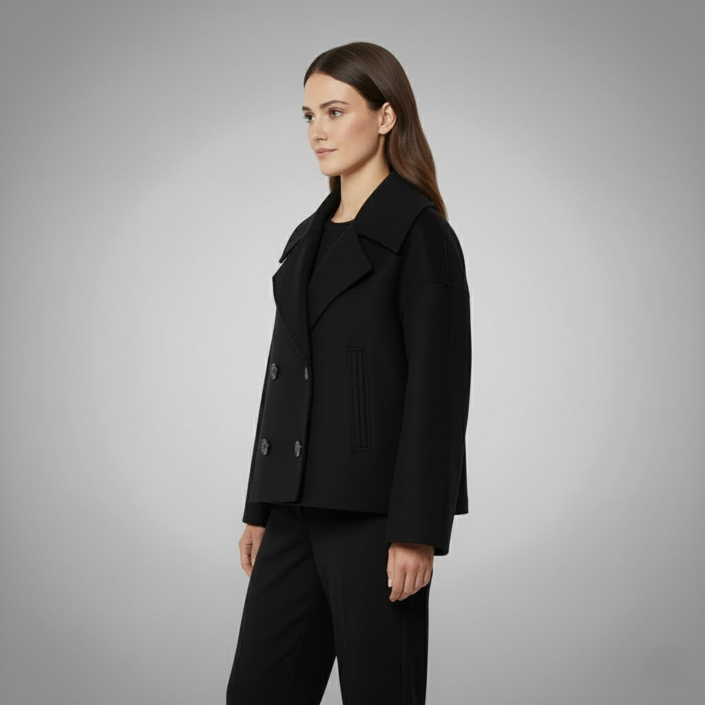 Rowan | Women's Elegant Buttoned Short Coat