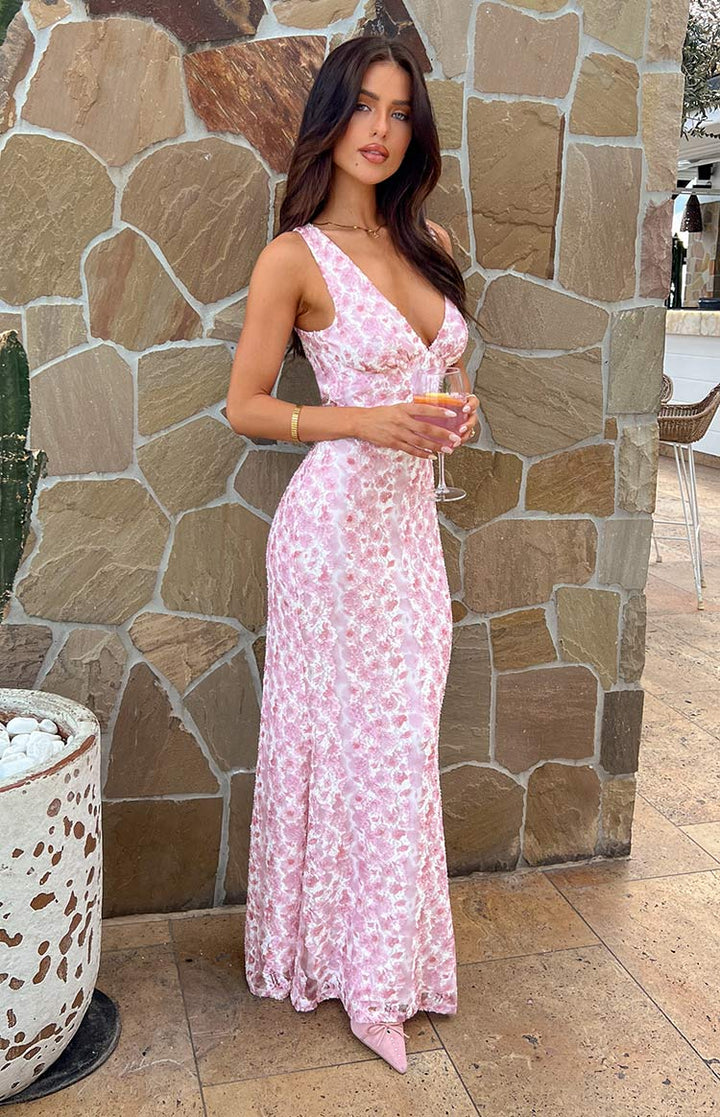 Nora | Women’s Floral Wedding Guest Maxi Dress