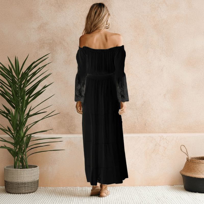 Camila | Women's Elegant Off-Shoulder Summer Maxi Dress