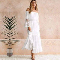 Camila | Women's Elegant Off-Shoulder Summer Maxi Dress