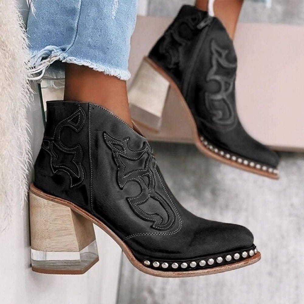 Hannah | Women's Block Heel Western Cowboy Boots