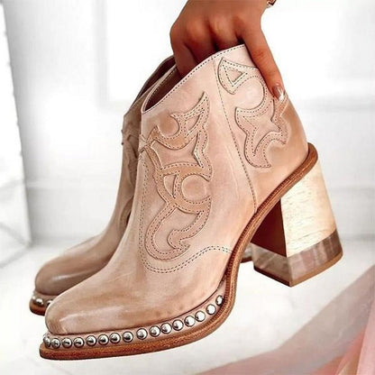Hannah | Women's Block Heel Western Cowboy Boots