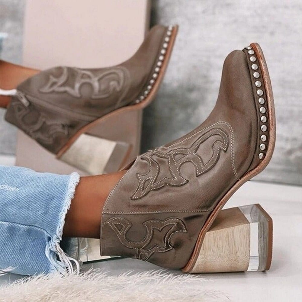 Hannah | Women's Block Heel Western Cowboy Boots