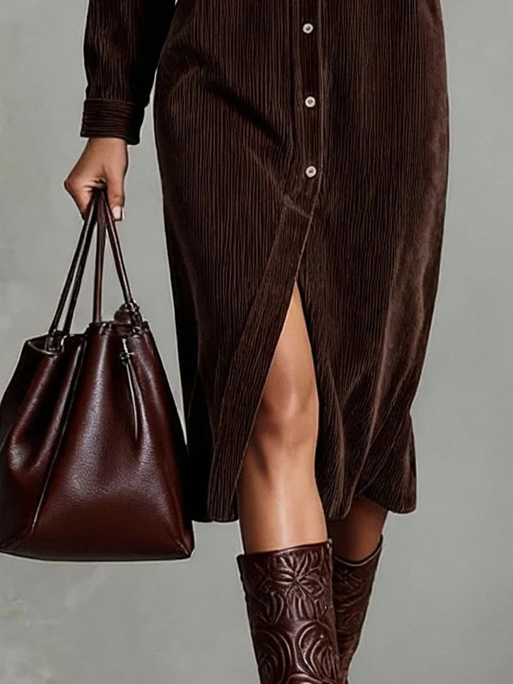 Samira | Women's Casual Button-Up Midi Dress