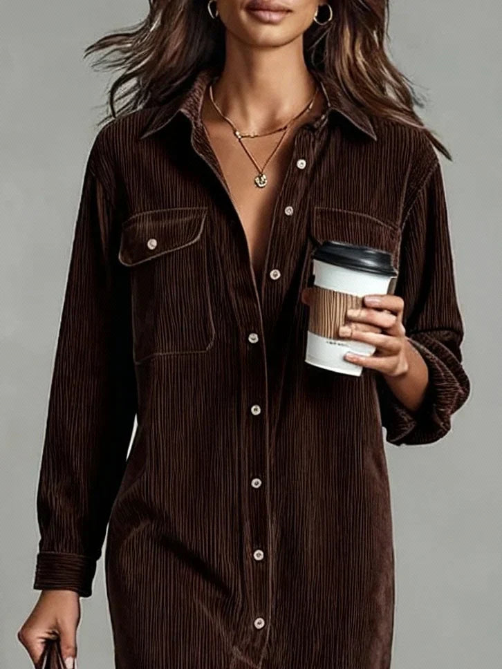 Samira | Women's Casual Button-Up Midi Dress