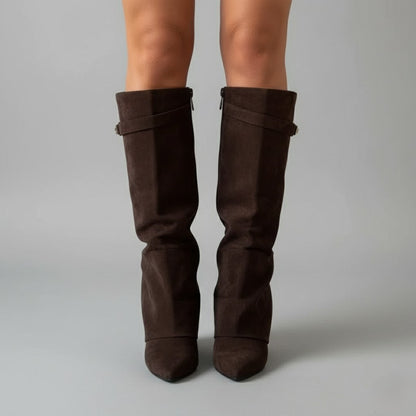 Marley | Women's Elegant Knee High Suede Boots