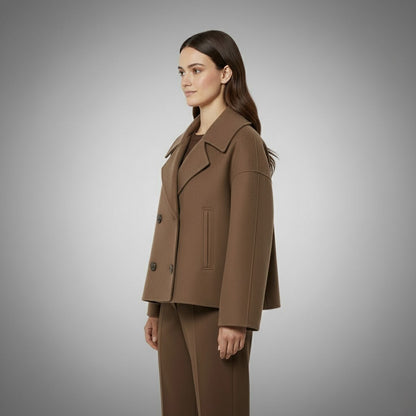 Rowan | Women's Elegant Buttoned Short Coat