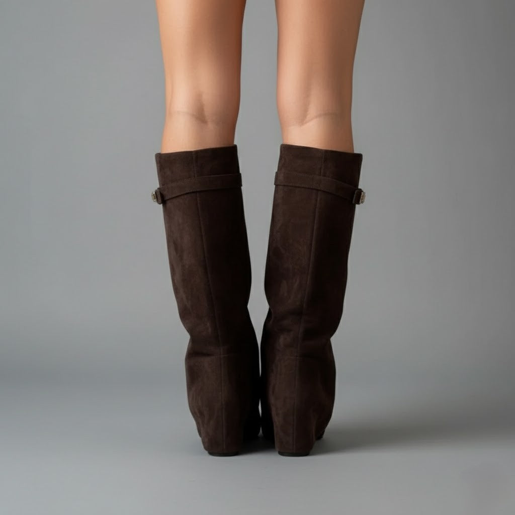 Marley | Women's Elegant Knee High Suede Boots