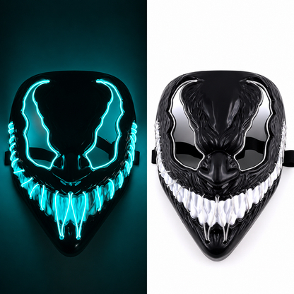 Jacob | Light-Up Halloween LED Purge Mask with Neon Glow