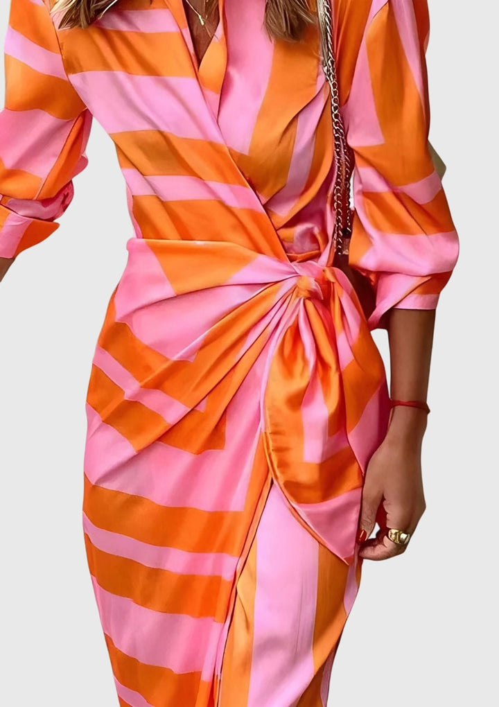 Irsa | Women's Elegant Wrap Maxi Dress
