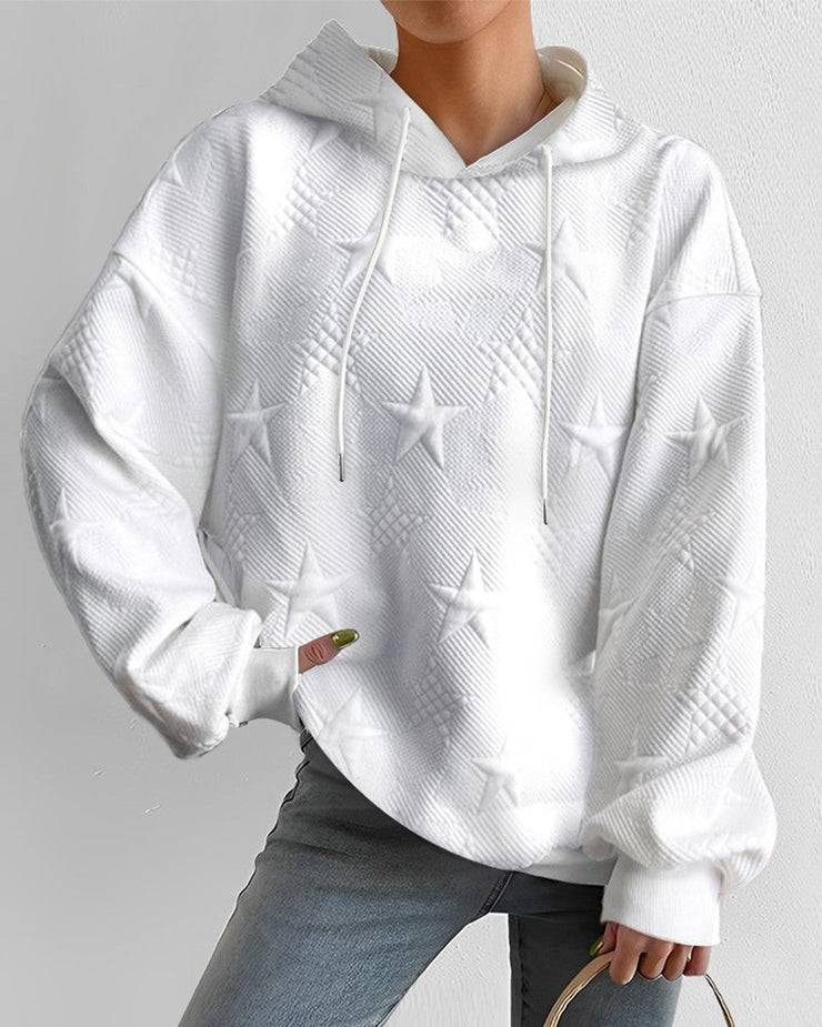 Maya | Women’s Comfortable Star Pattern Hoodie