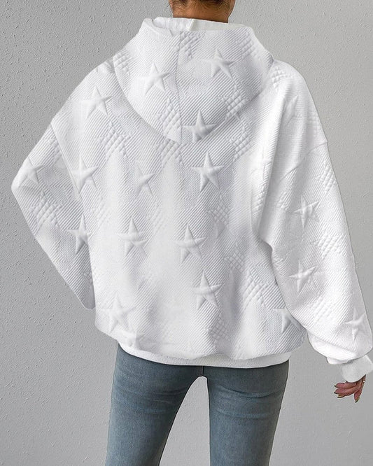 Maya | Women’s Comfortable Star Pattern Hoodie