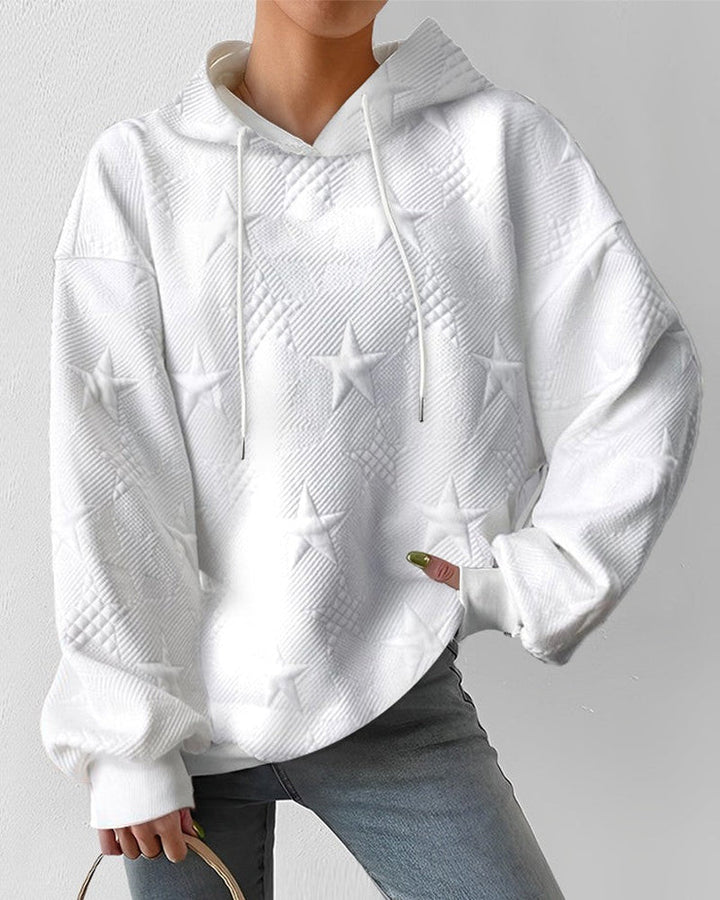 Maya | Women’s Comfortable Star Pattern Hoodie
