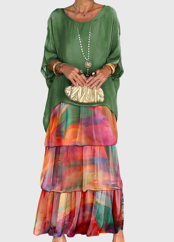 Aria | Women's Relaxed Fit Draped Maxi Dress