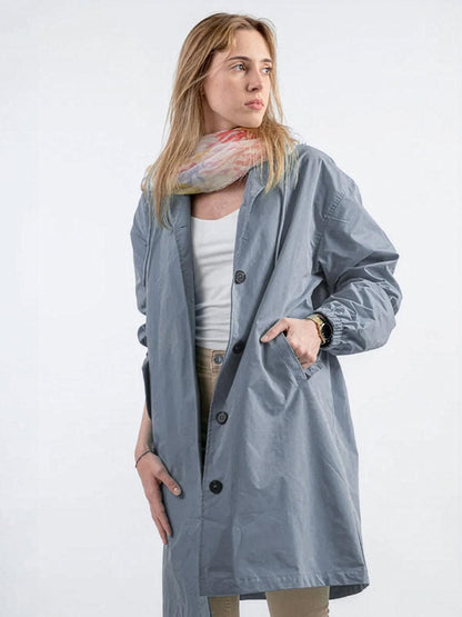 Carolyn | Women's Oversized Water Resistant Hooded Windbreaker Rain Jacket