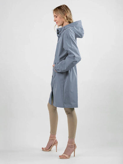 Carolyn | Women's Oversized Water Resistant Hooded Windbreaker Rain Jacket