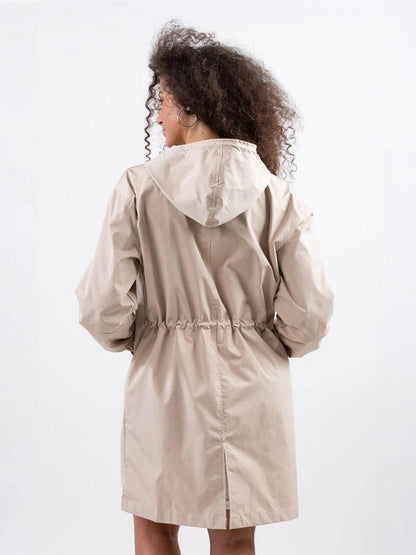 Carolyn | Women's Oversized Water Resistant Hooded Windbreaker Rain Jacket