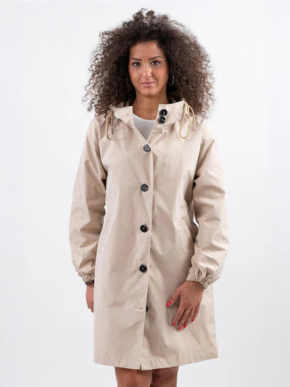 Carolyn | Women's Oversized Water Resistant Hooded Windbreaker Rain Jacket