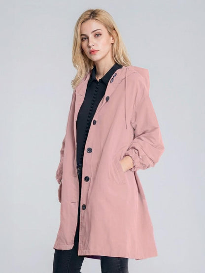 Carolyn | Women's Oversized Water Resistant Hooded Windbreaker Rain Jacket