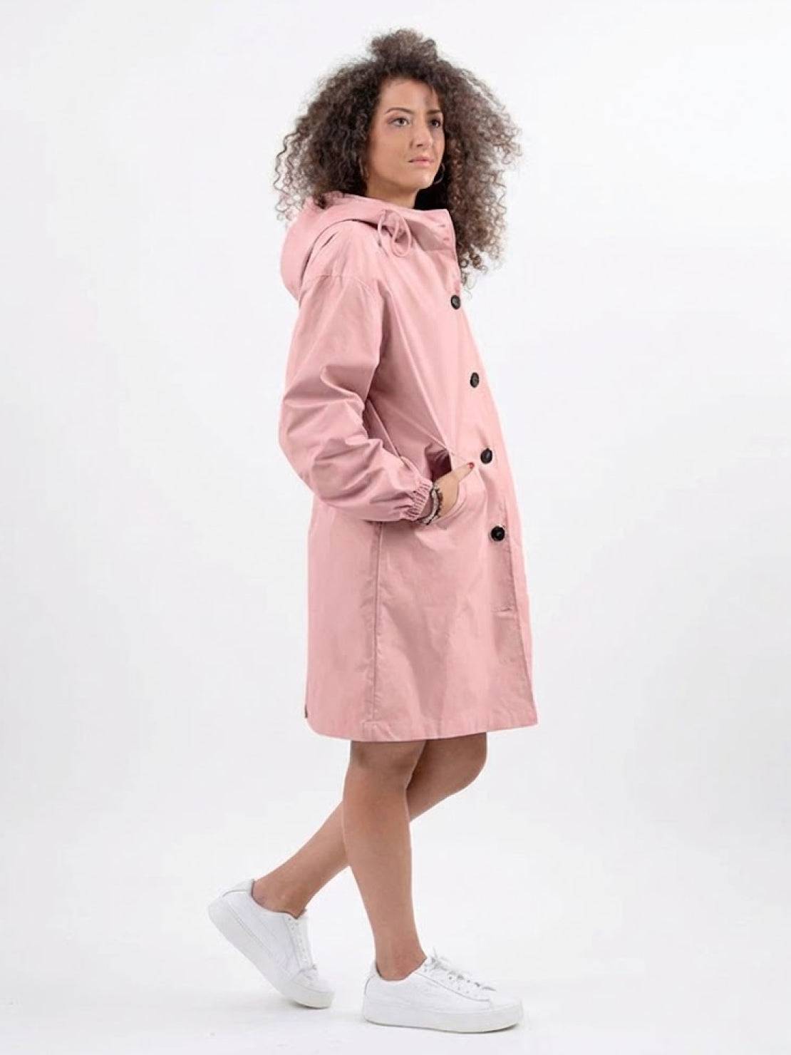 Carolyn | Women's Oversized Water Resistant Hooded Windbreaker Rain Jacket
