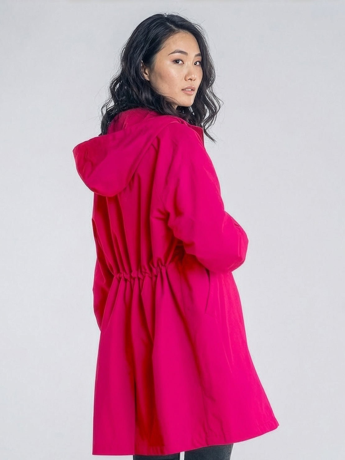 Carolyn | Women's Oversized Water Resistant Hooded Windbreaker Rain Jacket