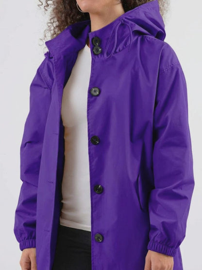 Carolyn | Women's Oversized Water Resistant Hooded Windbreaker Rain Jacket