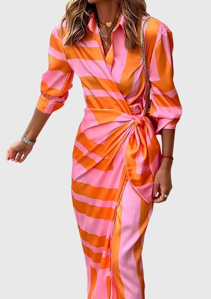 Irsa | Women's Elegant Wrap Maxi Dress